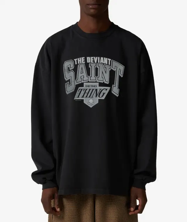 #SA69 SAINT Pure Cotton Long Sleeve T P150 Color: Black Size: S-XL
